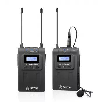 BOYA BY-WM8 Pro-K1 UHF dual-channel draadloos lavalier-microfoonsysteem