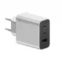 Cuktech 65W GaN wandlader met 2x USB-C en 1x USB-A - grijs