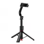 ACEFAST E42 selfiestick-statief met automatische standaard en Bluetooth-afstandsbediening, 1,05 m, zwart