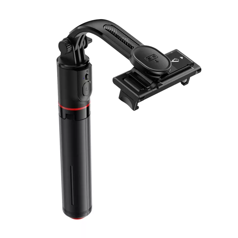 ACEFAST E42 selfiestick-statief met automatische standaard en Bluetooth-afstandsbediening, 1,05 m, zwart