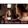 Ulanzi GL01-WB RGB LED-videolamp, 2700K-6500K, roze