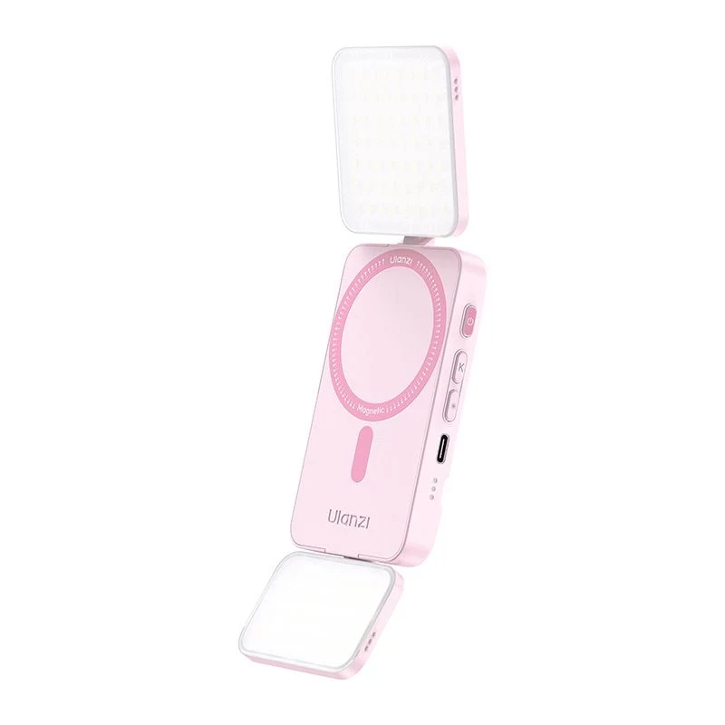Ulanzi GL01-WB RGB LED-videolamp, 2700K-6500K, roze