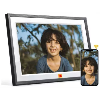 KODAK RCF-1018 10,1 inch Wi-Fi digitaal fotolijstje met IPS-touchscreen, 16GB, zwart
