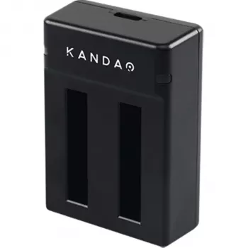 Kandao QooCam EGO dubbele oplader met USB-C, LED-indicatoren, overladingsbeveiliging