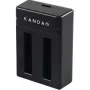 Kandao QooCam EGO dubbele oplader met USB-C, LED-indicatoren, overladingsbeveiliging