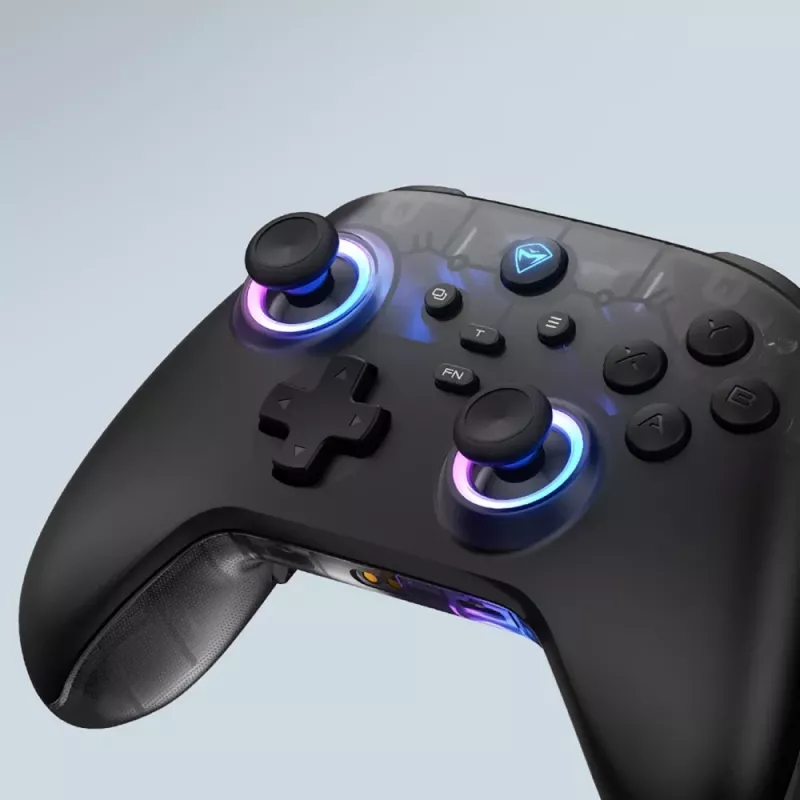 Machenike G3 V2 draadloze gamepad met laadstation voor pc, Switch, mobiele apparaten - zwart