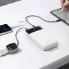 CUKTECH LPB252N 120W 25000mAh powerbank met geïntegreerde USB-C-kabel - wit