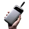 CUKTECH LPB252N 25000mAh 120W powerbank met geïntegreerde USB-C-kabel, grijs