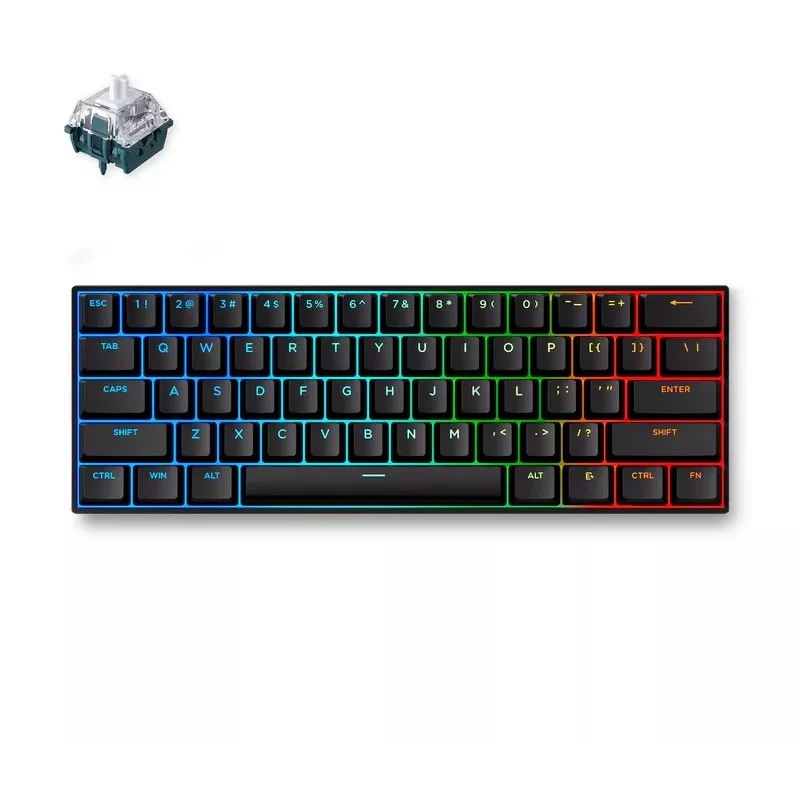 MCHOSE Ace 60 Pro Hall-effect magnetisch gamingtoetsenbord, TTC Uranus Magnetic Switch-SE, zwart (Ace60-5A)