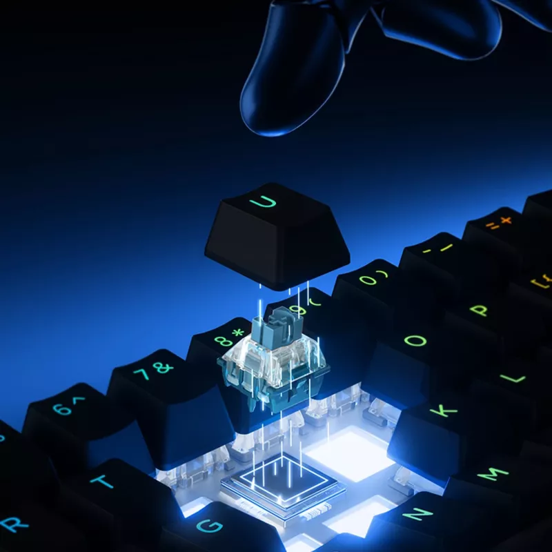 MCHOSE Ace 60 Pro Hall-effect magnetisch gamingtoetsenbord, TTC Uranus Magnetic Switch-SE, zwart (Ace60-5A)