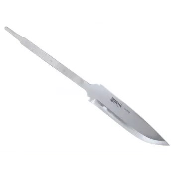 Helle #99 lemmetruwstuk – Sandvik 12C27 roestvrij staal, Scandi-slijpsel, drop point – DIY messenbouw