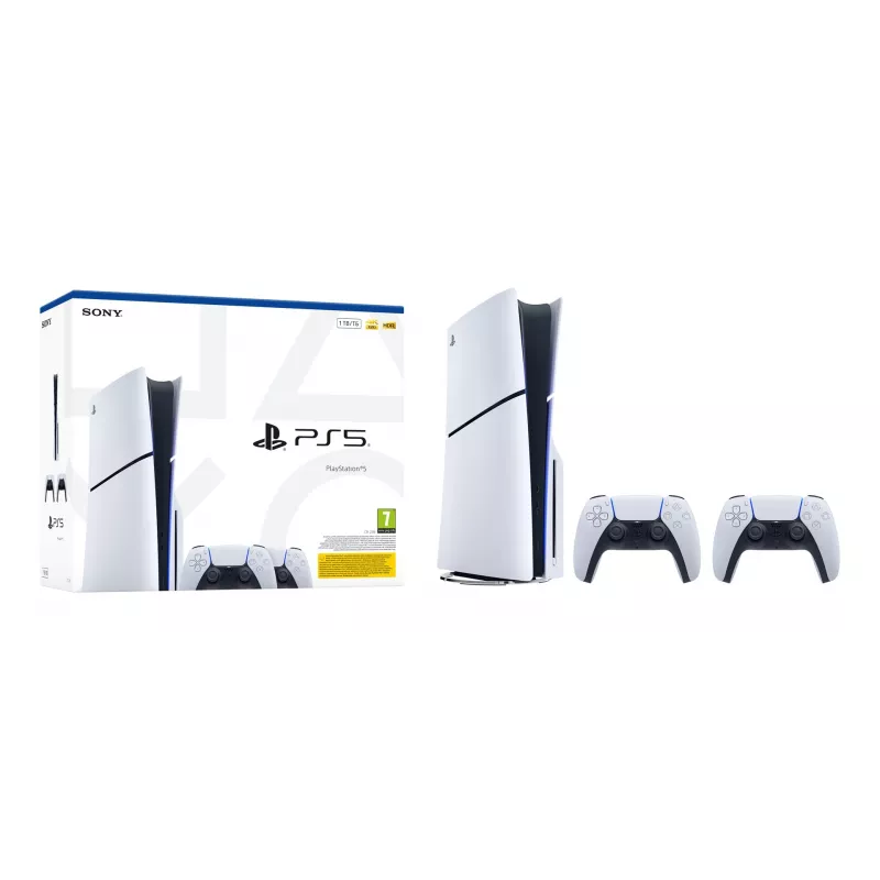 Sony PlayStation 5 Slim Disc Edition 1TB console - wit & zwart