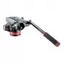 Manfrotto MVH502AH fluid-videokop met platte basis, 4 kg draagvermogen, 75 mm basis, zwart