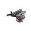 Manfrotto MVH502AH fluid-videokop met platte basis, 4 kg draagvermogen, 75 mm basis, zwart