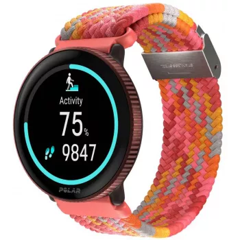 Polar horlogeband 20 mm S/L, rood gevlochten (910111831)
