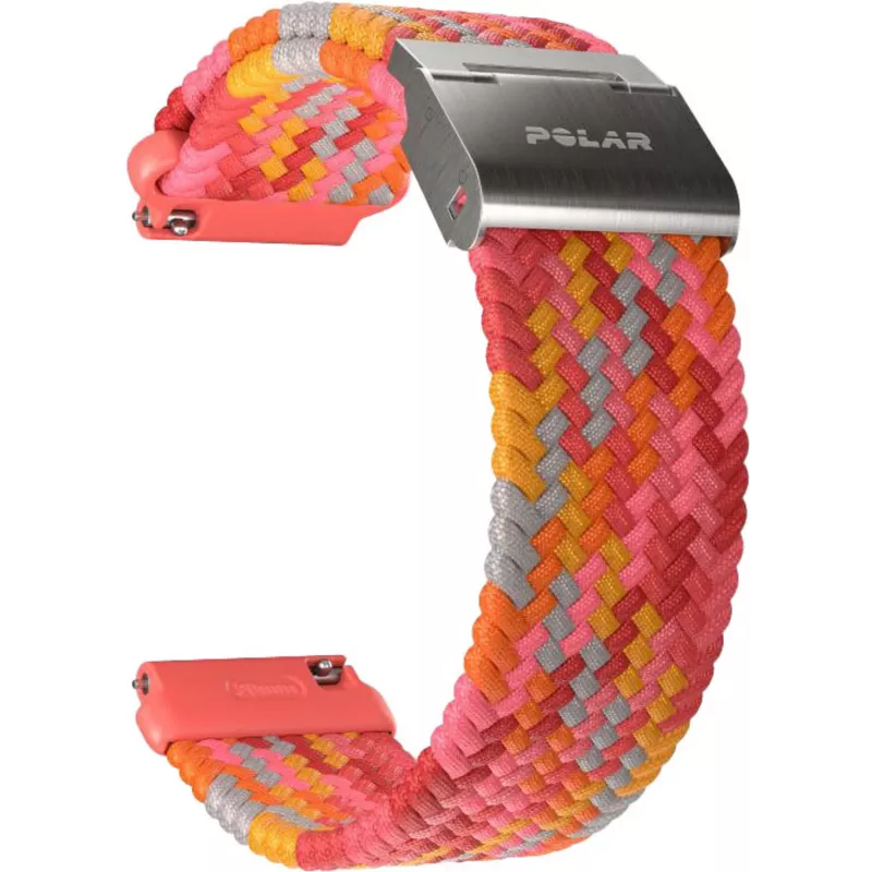 Polar horlogeband 20 mm S/L, rood gevlochten (910111831)