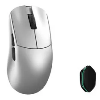 WLMouse YING magnesium draadloze gaming-muis, PAW3950HS, 8K polling, Omron optische switches - zilver