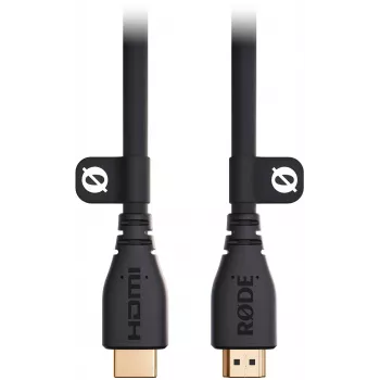 RODE HDMICABLE3M 3m high-speed HDMI-kabel met ethernet, 4K 60Hz, HDR, 18Gbps, verguld