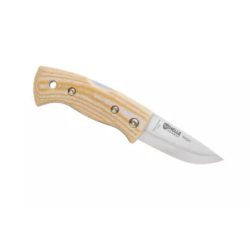 Helle Berget mes, beige Canvas Micarta, 12C27