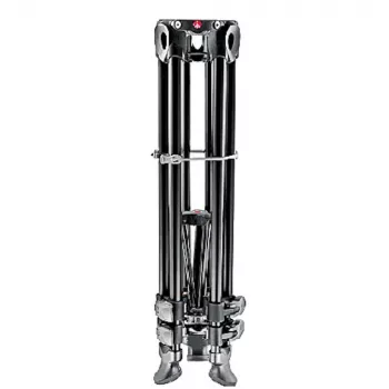 Manfrotto MVT502AM aluminium videostatief met vloeistofbasis, 3 beensegmenten, 4 kg draagvermogen, 169 cm maximale hoogte, zwart
