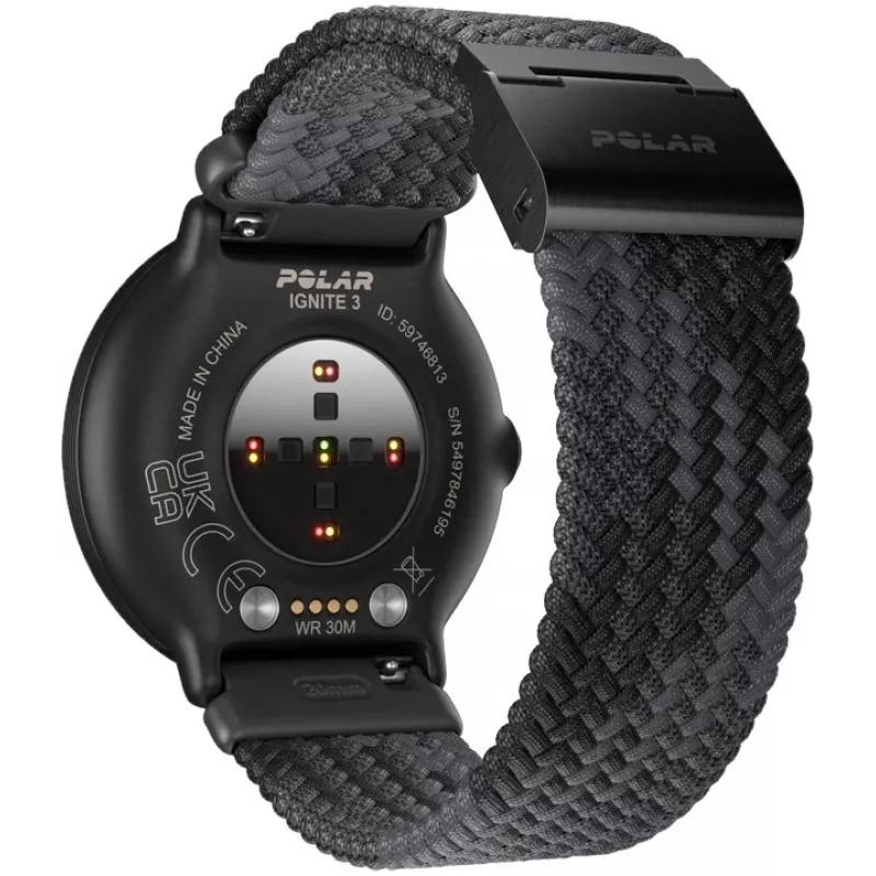 Polar Ignite 3 S-L, zwart/zwart gevlochten (900111828)