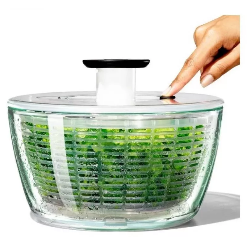 OXO Good Grips 11262700 2-in-1 glazen slacentrifuge, transparant