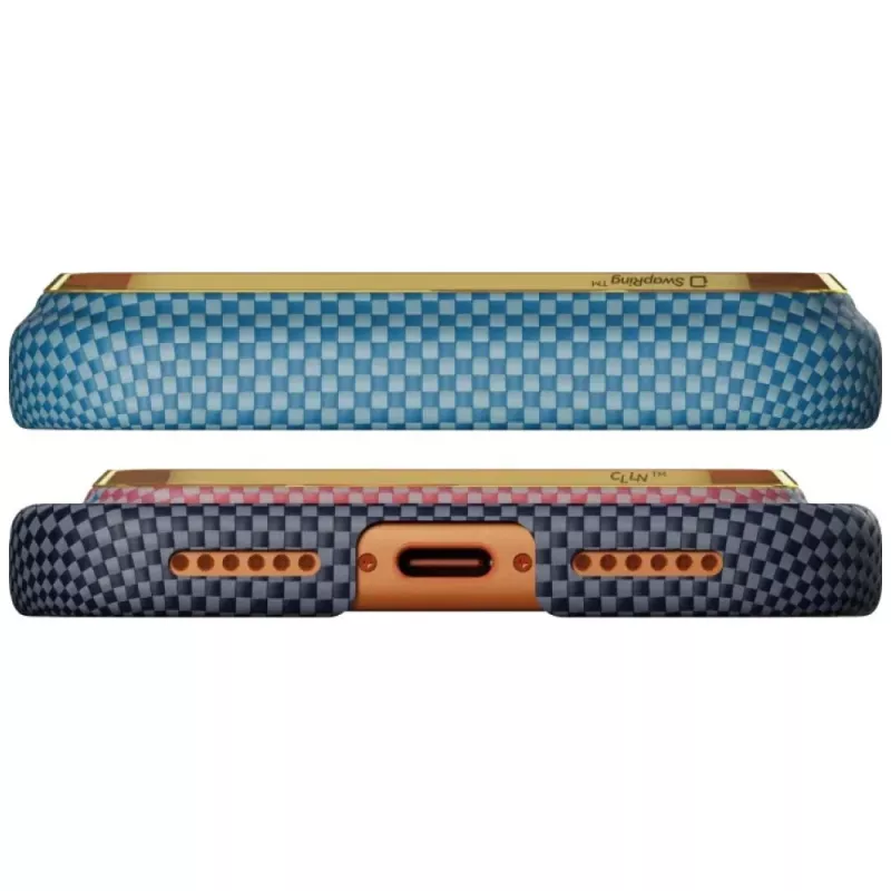 PITAKA Edge Case California Dream 04 Sunset voor iPhone 17 Pro Max – ultradunne aramidevezel achterkant met MagSafe