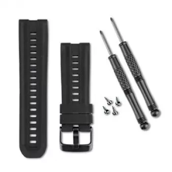 Garmin QuickFit 26 armband voor tactix, Fenix 7X, Enduro, Descent Mk2 - zwart siliconen