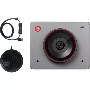 OBSBOT Meet 2 Combo Space Grey 4K AI-webcam met magneetstandaard, ministatief en tas
