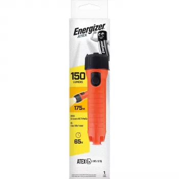 Energizer Mine Safety ATEX 2D zaklamp - intrinsiek veilige LED, 150 lumen, geel