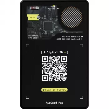 Rolling Square AirCard Pro Bluetooth-tracker voor Apple Find My - zwart