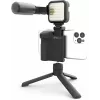 DigiPower DPS-VLG4 vlogging-greepset met LED-licht en microfoon