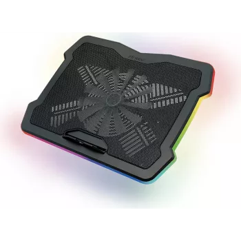 Antec HyperFlow RGB notebook-koelpad voor laptops tot 17,3 inch met twee 140-mm ventilatoren