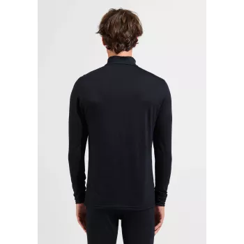 ODLO Merino 200 BL Top Turtle Neck LS Half Zip heren thermokleding - zwart - XXL