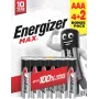 Energizer Max AAA alkalinebatterijen, 1,5 V, 6-pack (4+2)