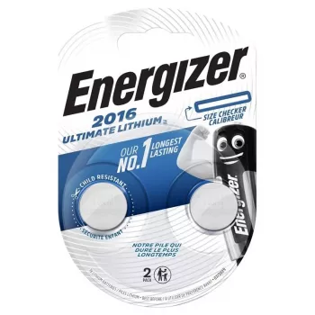 Energizer CR2016 lithiumknoopcel 3V, 2-pack