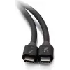 C2G 2,5 voet Thunderbolt 4 USB-C kabel - 40Gbps, 100W PD, 8K, zwart