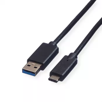 ROLINE USB 3.2 Gen 1 kabel A naar C, 1m, zwart