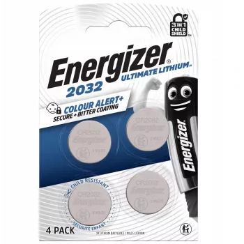 Energizer CR2032 3V lithium knoopcel, 4 stuks