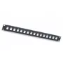 Intellinet 24-poorts Keystone patchpanel, 19 inch 1U, onbezet, zwart (513593)