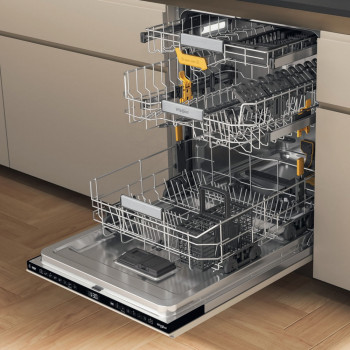 Whirlpool W8I HF58 TU UK Volledig geïntegreerde vaatwasser, 14 couverts, energieklasse C, 40 dB, 8 programma's, natuurlijke droging, derde niveau, AquaStop, digitaal display, invertermotor