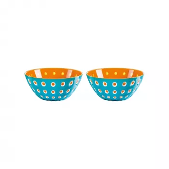 Guzzini Le Murrine 2-delige schalenset 12 cm Blauw/Oranje
