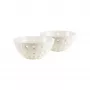 Guzzini Le Murrine 2-delige schalenset 12 cm Parelmoer/Wit/Parelmoer