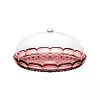 Guzzini Vanity Taartstandaard met stolp, Mauve