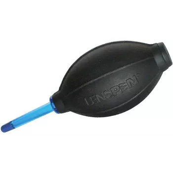 Lenspen HB-1 luchtblazer voor optische reiniging, siliconenbal, krasbestendige tuit, zwart met rode punt