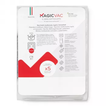 MagicVac 50 vacuümzakken 40x50 cm – gegaufreerd, BPA-vrij, geschikt voor koken en sous-vide