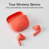 SBS TEEARTWSGOPODSR True Wireless Stereo-oordopjes met oplaadcase, Bluetooth 5.0, Touch Control, rood
