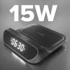 SBS wekker met 15 W draadloze oplader (TEWIRCLOCK)