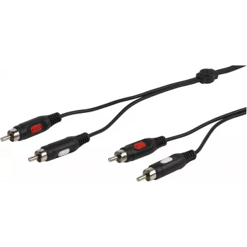 Vivanco audiokabel 2xRCA naar 2xRCA 1.5 m (VVA2RCA15MMK)