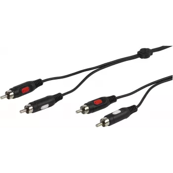 Vivanco audiokabel 2xRCA naar 2xRCA 2.5 m (VVA2RCA25MMK)